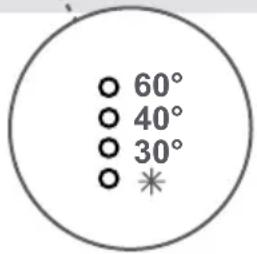 60° 40° 30° *