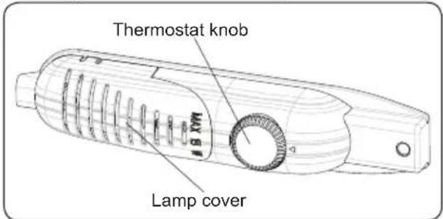 Thermostat knob MAX 5.0 Lamp cover