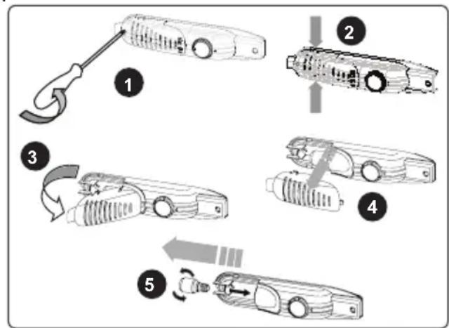 VESTEL K-D021L - Replacing the Light Bulb - 2