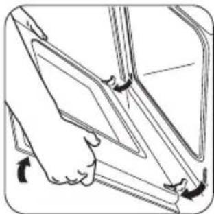ZANUSSI ZOU10301WK - Reinigen der Backofentür - 3