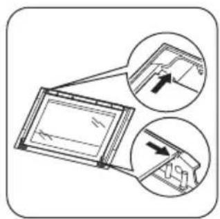 ZANUSSI ZOU10301WK - Instalar a porta e o painel de vidro - 1