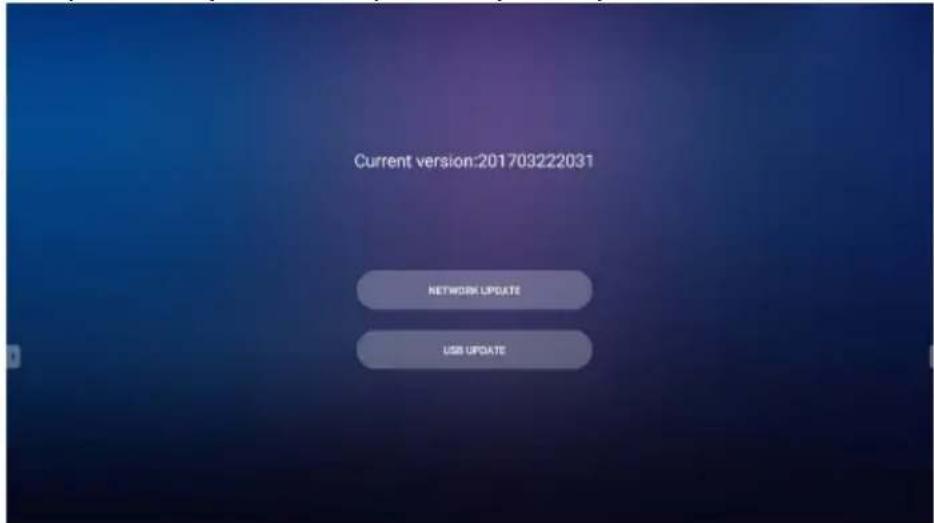 Current version:201703222031 NETWORK UPDATE USB UPDATE