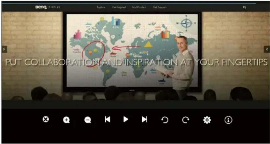 BENQ DISPLAY Explore Get Inspired Find Product Get Support PUT COLLABORATION AND INSPIRATION AT YOUR FINGERTIPS