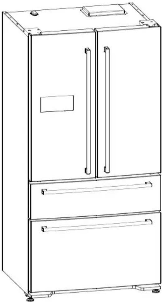 VESTFROST VFD 10911 A+G - French-Door Refrigerator Freezer-Fridge - 1