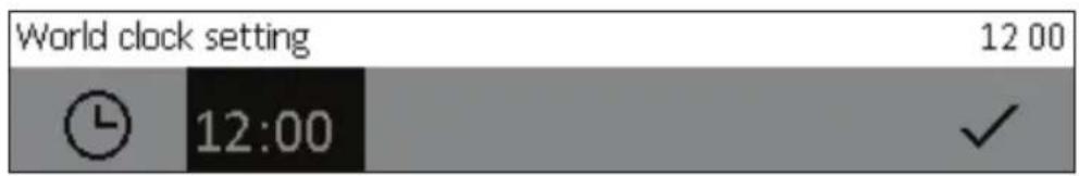 World clock setting 12 00 12:00