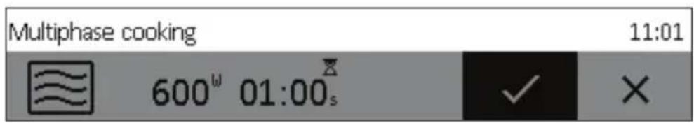 Multiphase cooking 11:01 600^w 01:00s