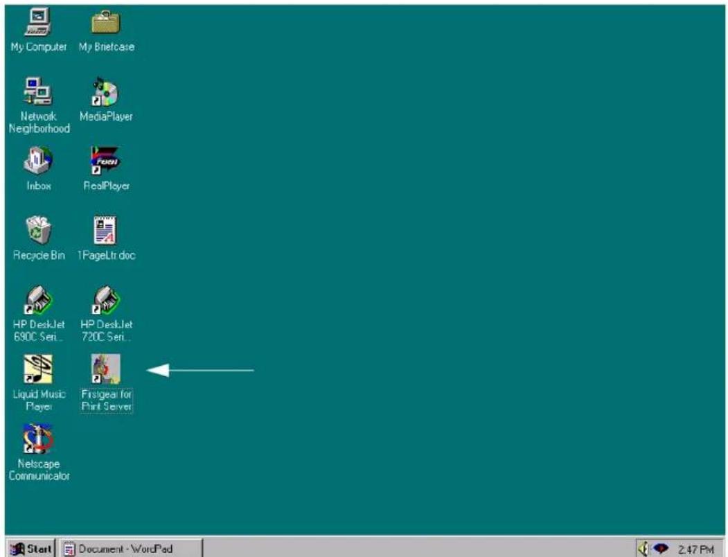 My Computer My Bneltcase Network Neighborhood MediaPlayer Inbox RealPlayer Recycle Bin 1PageLtr doc HP DeskJet 690C Seri... HP DeskJet 720C Seri... Liquid Music Player Firstgear for Print Server Netscape Communicator Start Document - WordPad 2.47 PM