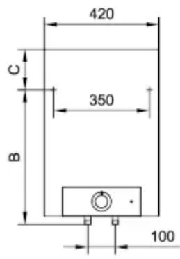 420 C 350 B 100