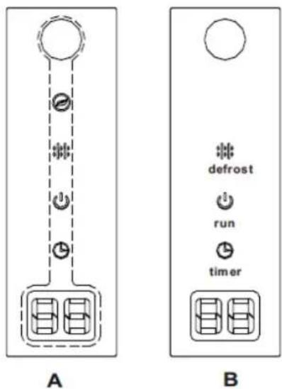 defrost run timer A B
