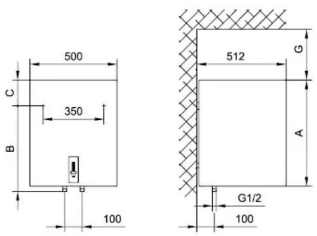 500 350 C B 100 512 G A G1/2 100