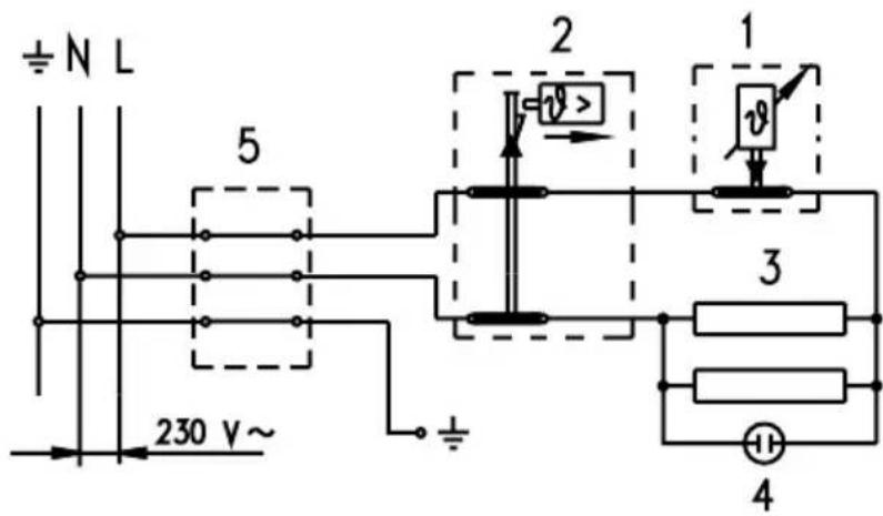 ± N L 5 230 V~ 1 v> v 3 4
