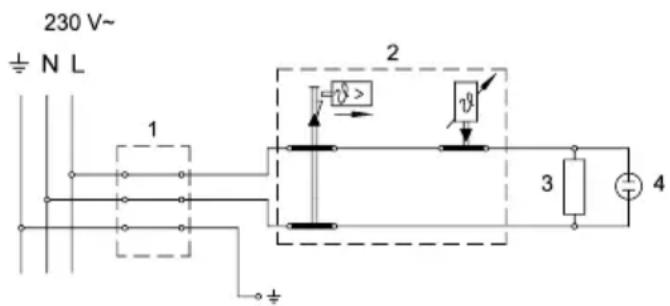 230 V~ ± N L 1 2 v 3 4