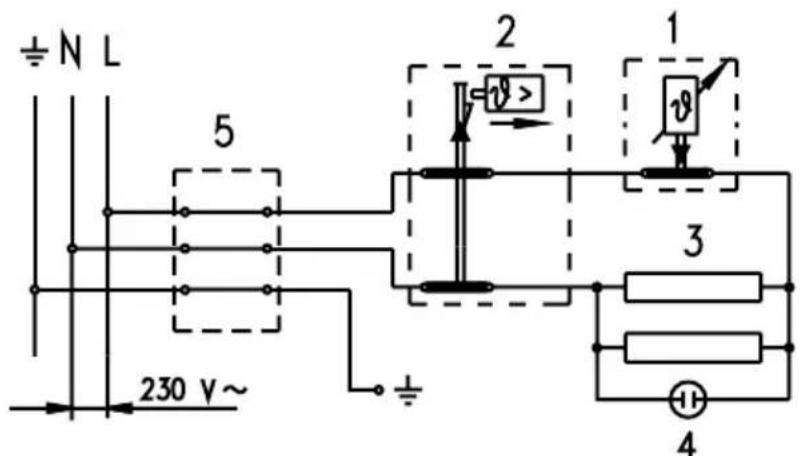 ± N L 5 230 V~ 1 v> 3 4