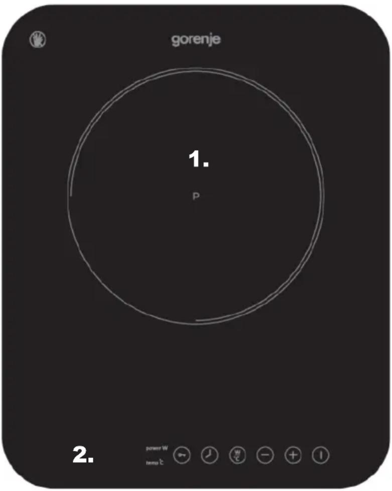 gorenje 1. P 2. power W temp C