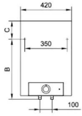 420 C 350 B 100