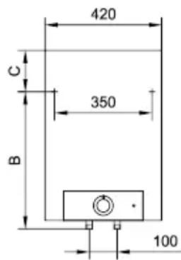 420 C 350 B 100