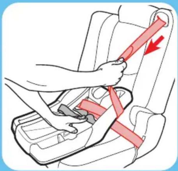 GRACO Trax - Route the Vehicle Seat Belt - 3