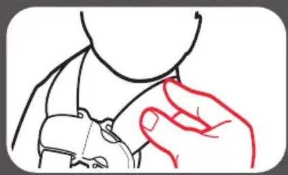GRACO Trax - Tighten the Harness by Pulling the Harness Adjustment Strap - 3