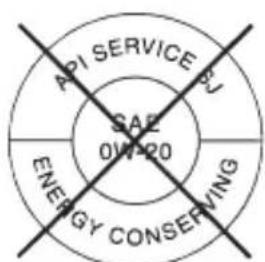 API SERVICE SAE 0W-20 ENERGY CONSERVING