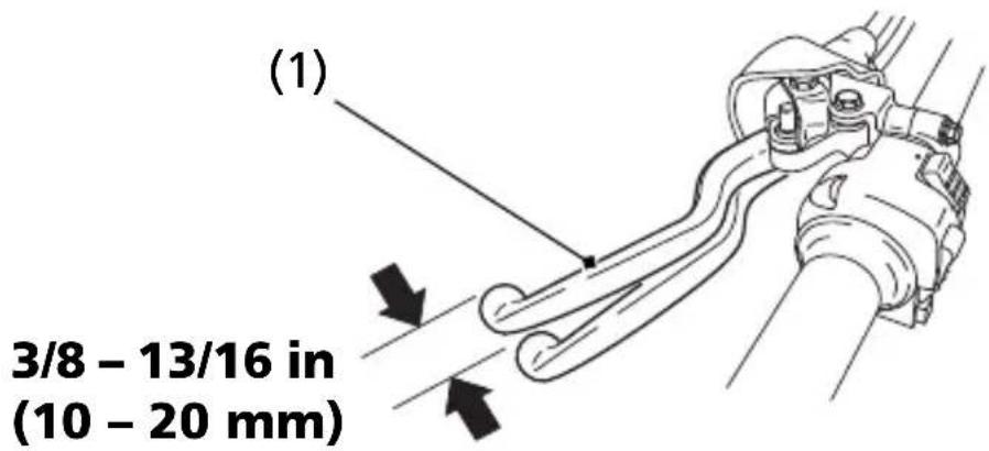 (1) 3/8 - 13/16 in (10 - 20 mm)