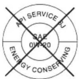 API SERVICE SAF 0W20 ENERGY CONSERVING