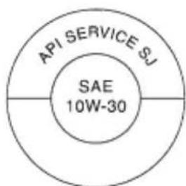 API SERVICE SJ SAE 10W-30