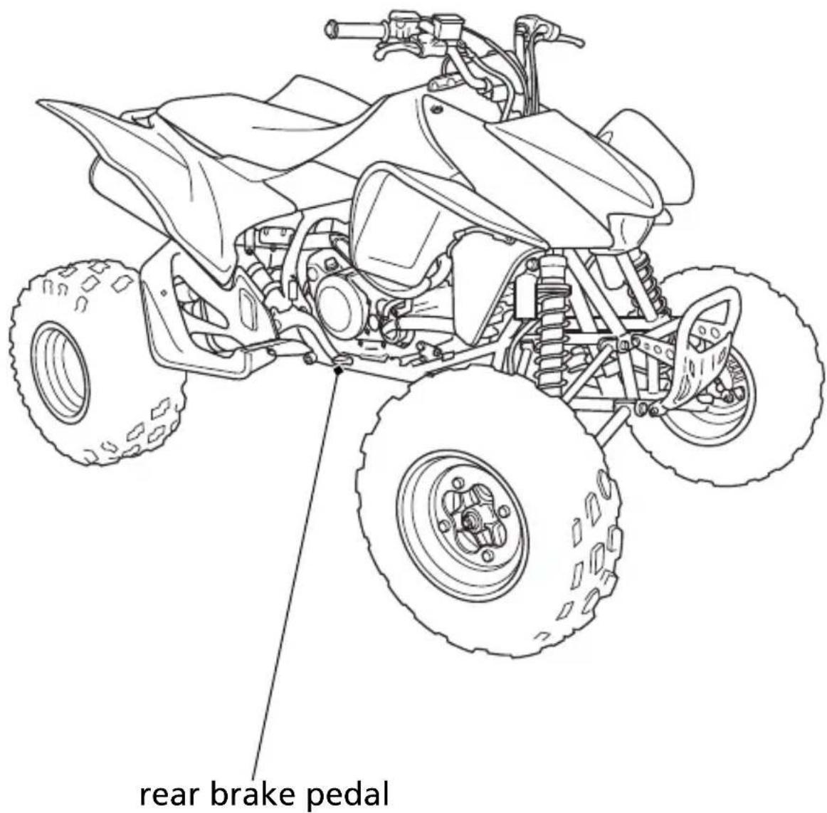 rear brake pedal