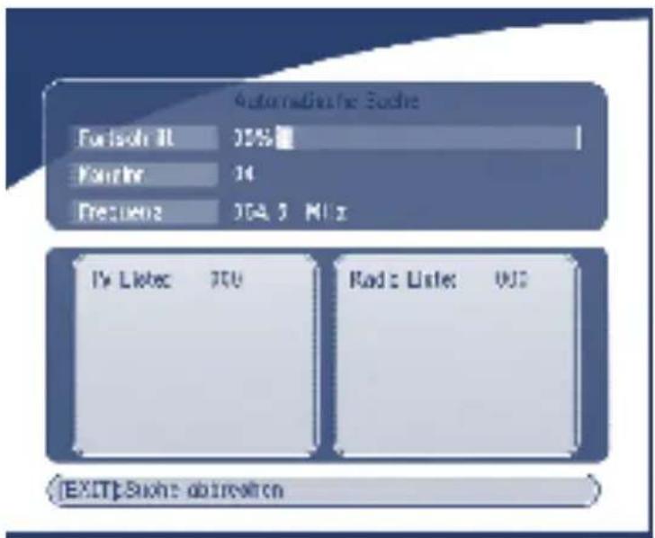 Automatic Audio Frequency 10% Frequency 14 Frequency 10A 5 MHz I've Listen: 200 Radio Listen: 000 [EXIT] Suisse abirechen