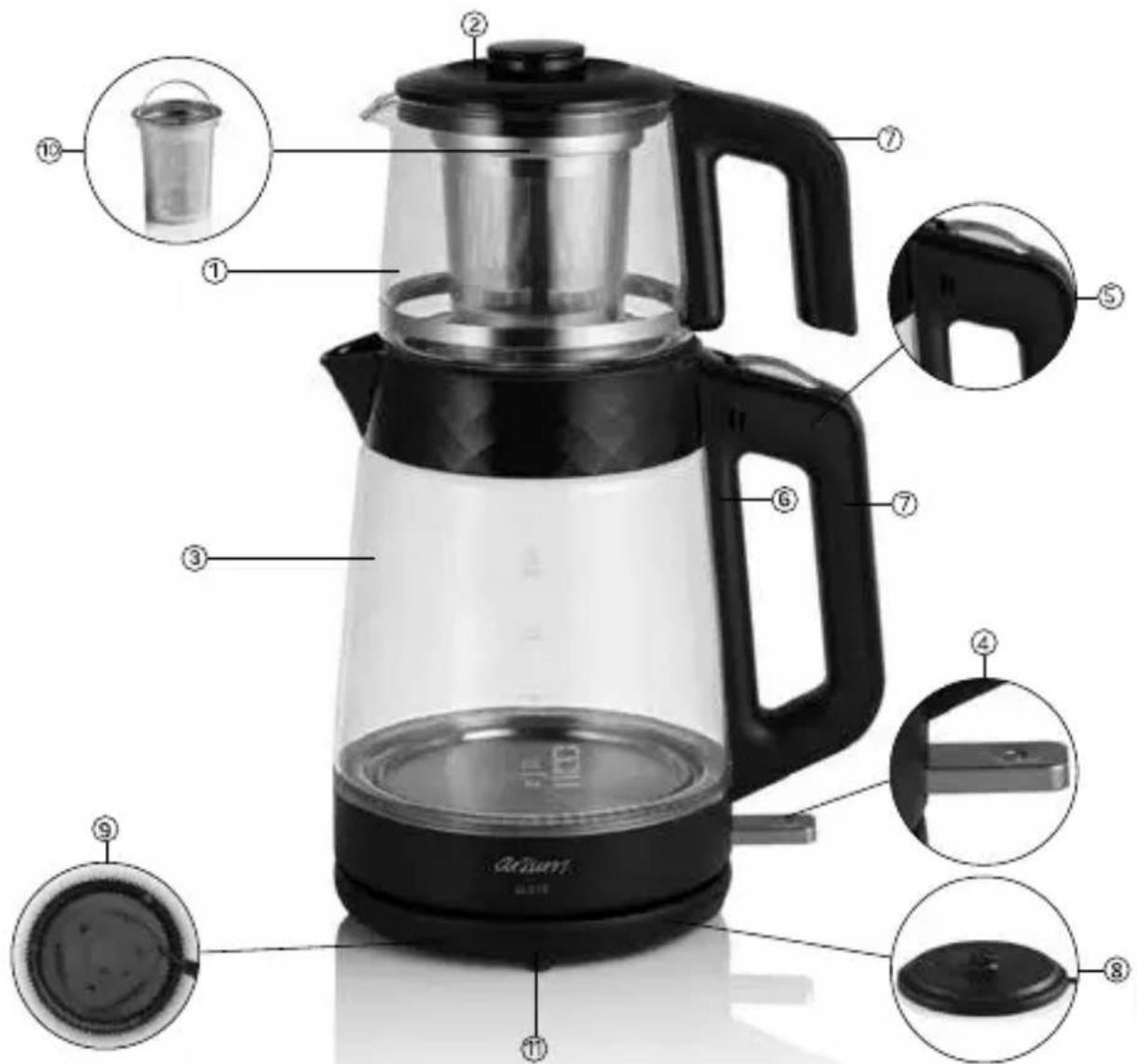 Arzum AR3101 - GUSTO ELEKTRISCHE TEEKANNE - 1