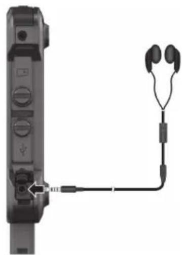 Getac MX50 - Connecting an Audio Device - 1