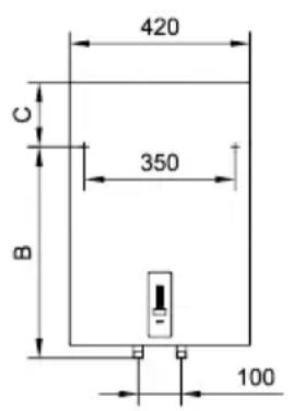 420 C 350 B 100