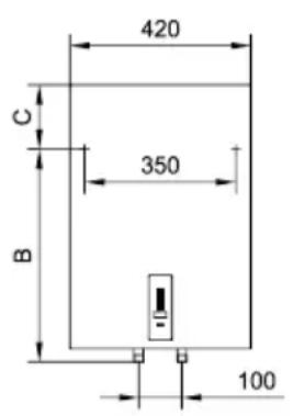 420 C 350 B 100