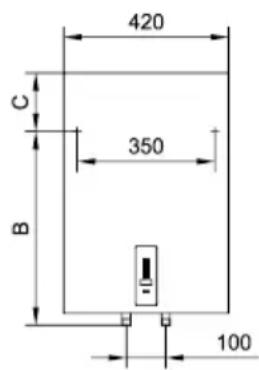 420 C 350 B 100