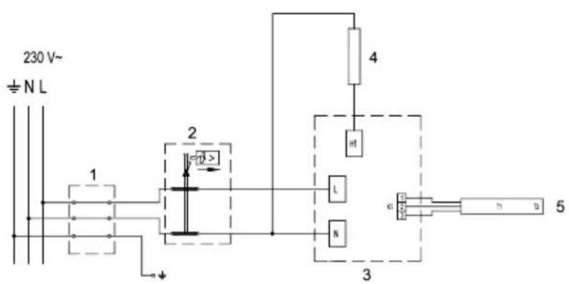230 V~ ± N L 1 2 4 L N 3 5
