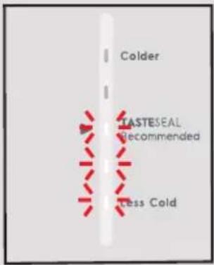 Colder TASTESEAL Recommended Less Cold