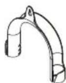 ELECTROLUX EWW1142R7MB - Plastic Hose Guide - 1