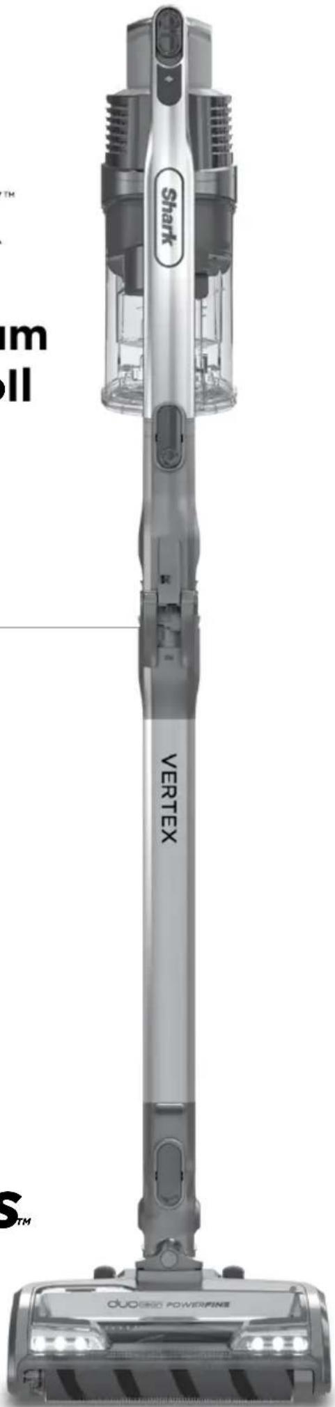 SHARK Vertex Duoclean Powerfins IZ441HBRN - MultiFLEX® DuoClean® PowerFins™ Cordless Vacuum with Self-Cleaning Brushroll - 1