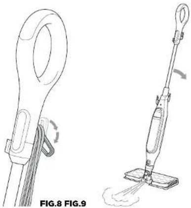 SHARK Klik n’ Flip Automatic S6003UKDB - USING YOUR STEAM MOP - 3