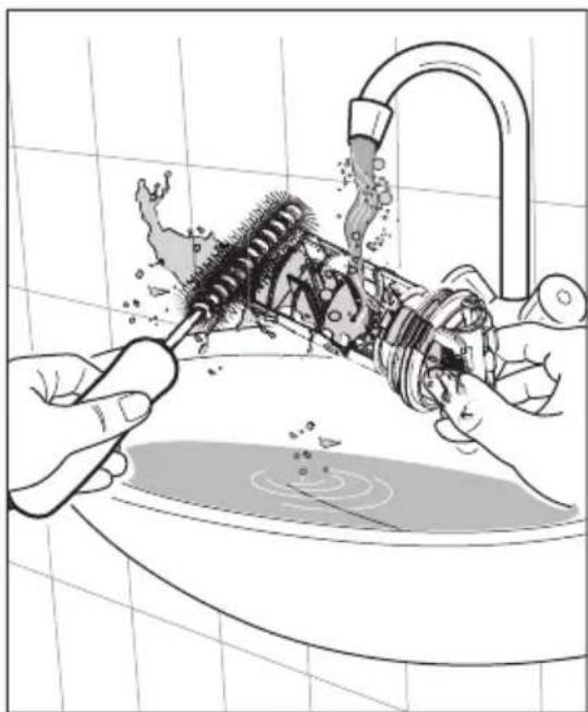 ELECTROLUX EWW9024P5WB - To clean the drain pump: - 8