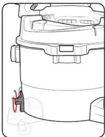 Ozito WDVB-1312 - Draining Liquids From The Tank - 1