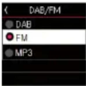 DAB/FM ● DAB ● FM ● MP3