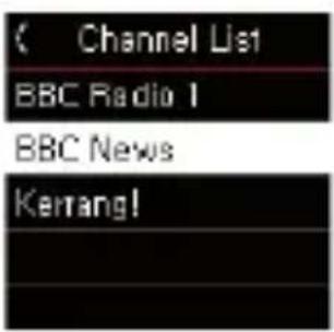 Channel List BBC Radio 1 BBC News Kerrang!