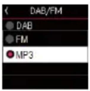 DAB/FM • DAB • FM • MP3