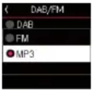 DAB/FM ● DAB ● FM ● MP3