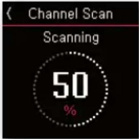 Channel Scan Scanning 50 %