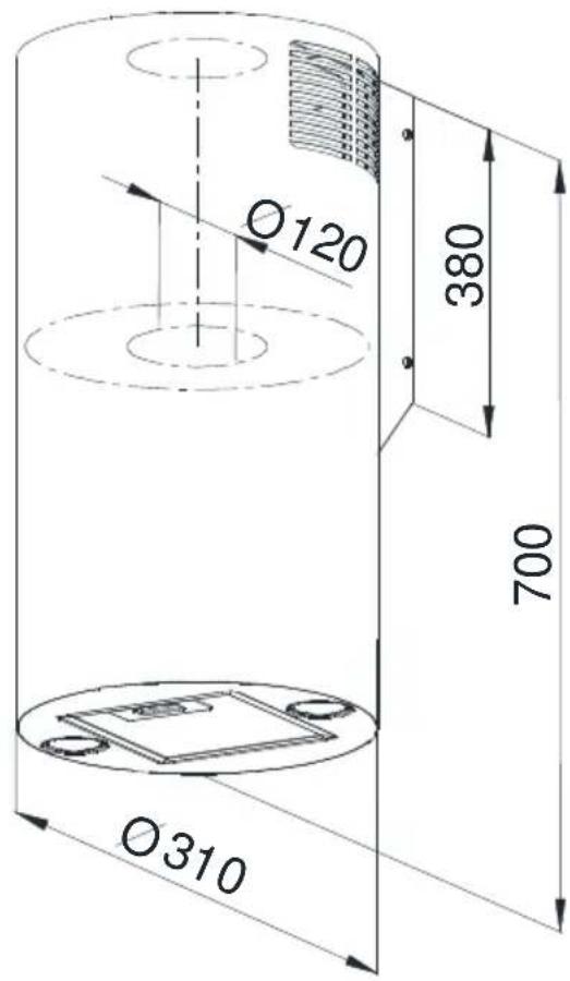 Ø120 380 700 Ø310