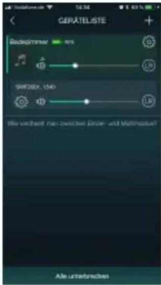 GERATELISTE Rudopimmer 80% 125 SHF200r, 1540 125 Hle verichtet man zwischen Einzel- und Multimodusst Alle unterbanchen