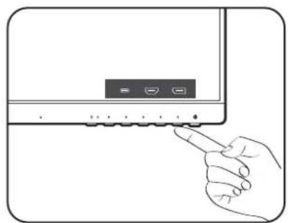 BENQ Mobiuz GW2485TC - Schließen Sie den Strom an, und schalten Sie das Gerät ein. - 3