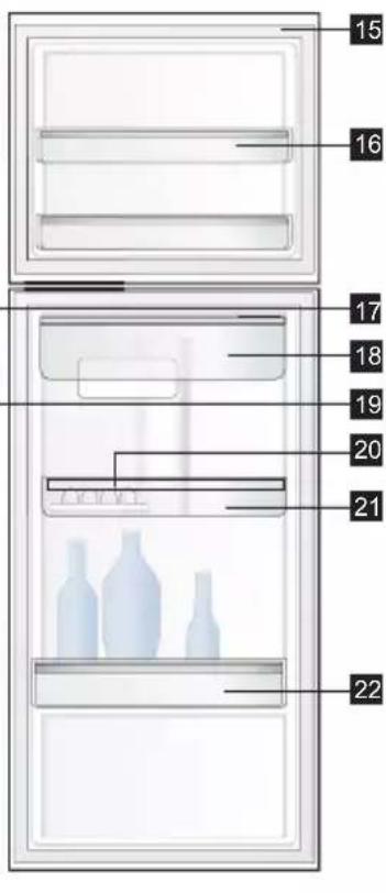ELECTROLUX EBB3702K-A - การอธิบายส่วนต่างๆ ของตู้เย็น - 11