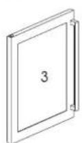 HISENSE RW17W4NSWGF - Install the bottom left hing on the left side of the cabinet. use the screws fixing. - 5